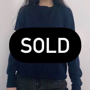 Brandy Melville navy acacia striped sweater